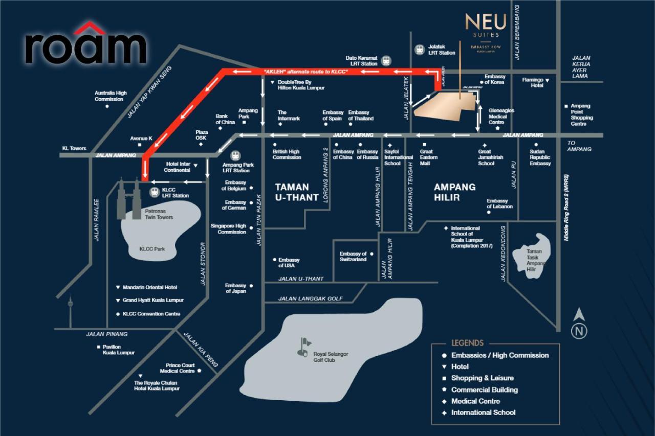 Neu Suites Residence, Embassy Row Kuala Lumpur Kültér fotó